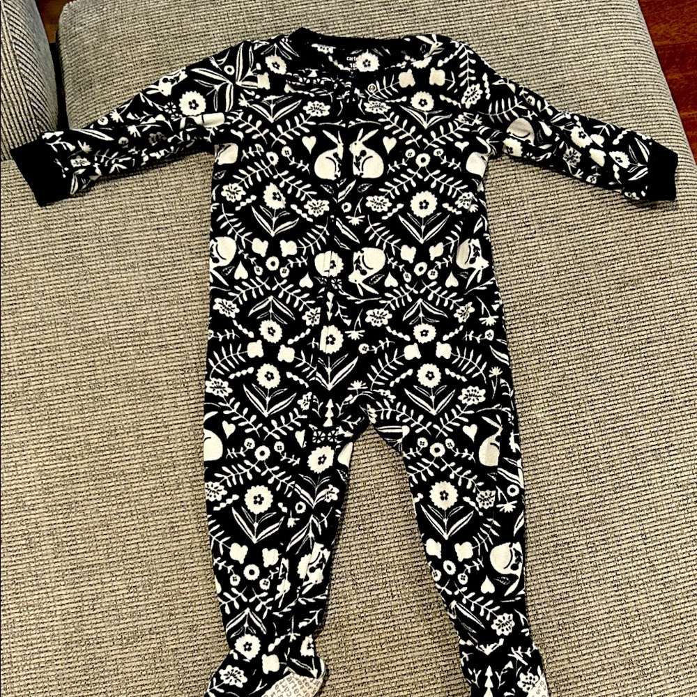 Carter's Monochrome Floral Kids Footie